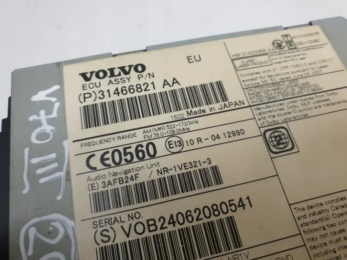 Volvo XC70 V70 III S80 II RADIO CD NAWIGACJA