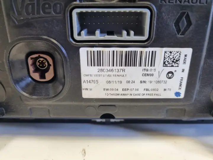 Renault Clio V EKRAN NAWIGACJI Wyświetlacz Radia 280346137R
