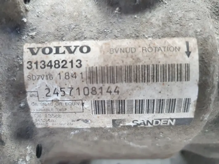 Volvo V60 1.6 D SPRĘŻARKA KLIMATYZACJI 31348213