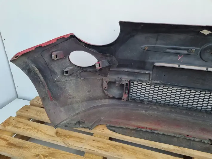 Fiat 500 KOMPLETNY PRZEDNI ZDERZAK przód CZWERWONY 111A 735426888