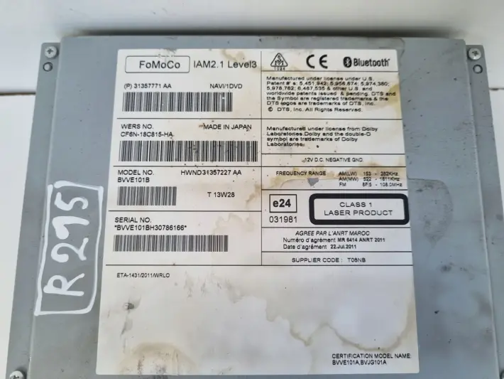 Volvo V40 II V60 S60 II CZYTNIK PŁYT CD radio nawigacja31357771AA 31357771