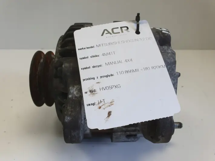 Mitsubishi Pajero III 3.2 DID ALTERNATOR ME203546 125A
