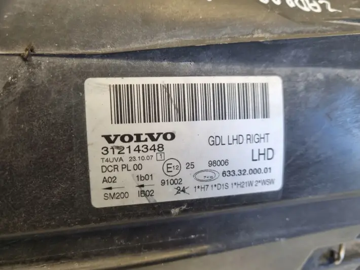 Volvo S80 II V70 III XC70 II PRZEDNIA LAMPA PRAWA PRAWY PRZÓD 31214348