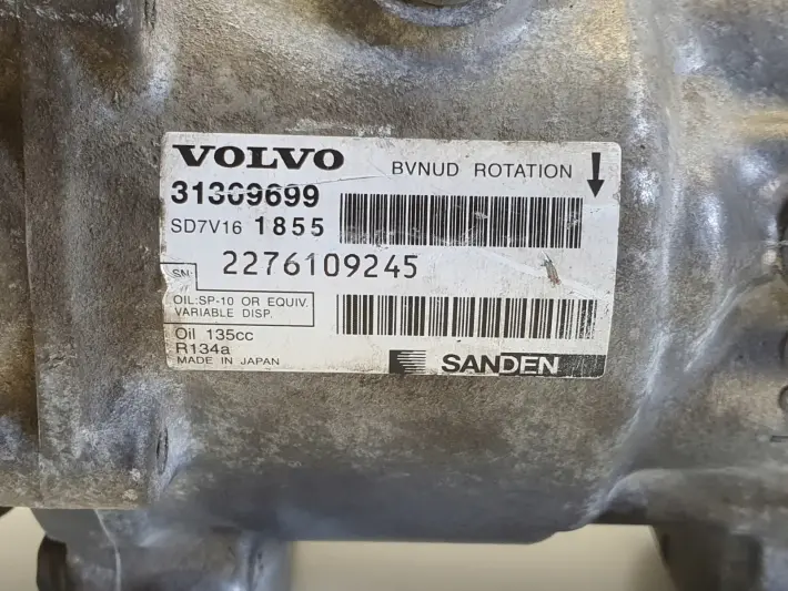 Volvo V70 III 1.6 D D2 SPRĘŻARKA KLIMATYZACJI pompa 31369699