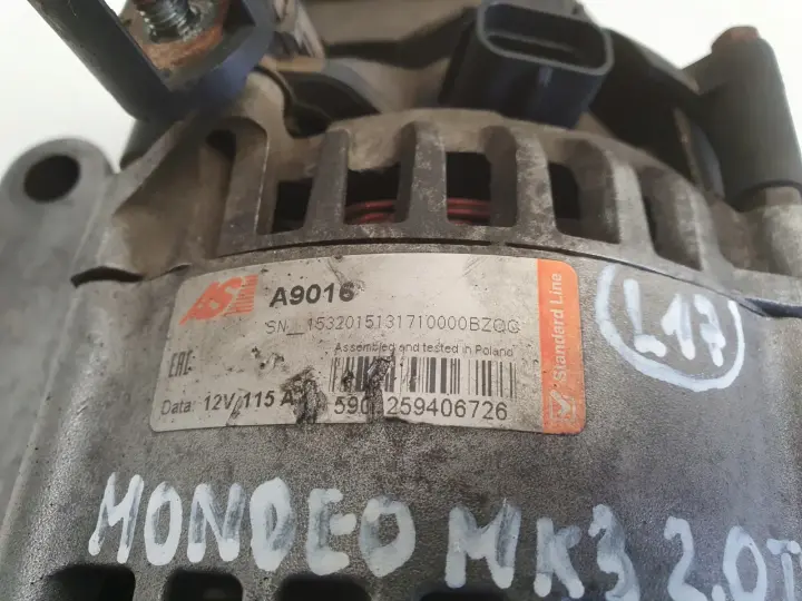 Ford Mondeo MK3 1.8 2.0 16V ALTERNATOR A9016 AS-PL
