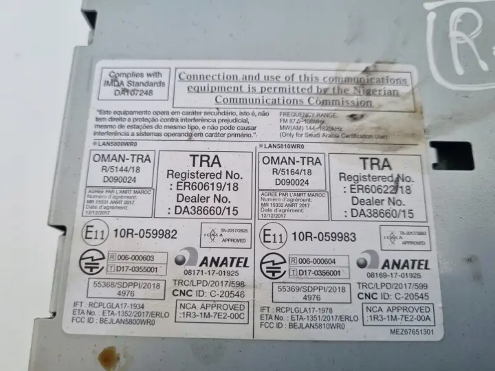 Renault Captur I WYŚWIETLACZ RADIA EKRAN Nawigacji 281150257R