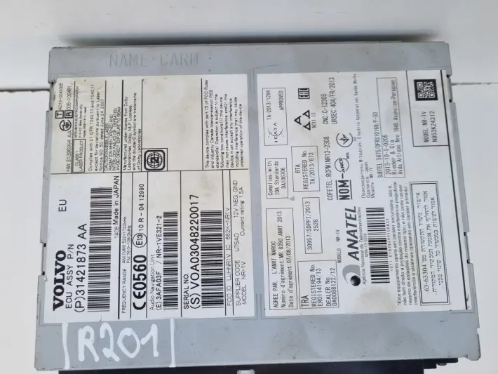 Volvo V40 II V60 S60 II RADIOODTWARZACZ radio cd NAWIGACJA 31421873