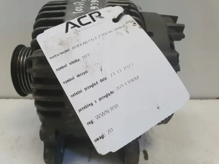 Audi A6 C6 2.7 TDI ALTERNATOR 059903015R 180A valeo
