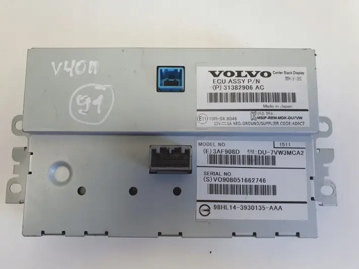 Volvo V70 III S80 II XC60 EKRAN NAWIGACJI Wyświetlacz monitor 31382906