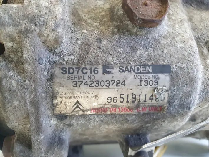 Peugeot 307 1.6 HDI SPRĘŻARKA KLIMATYZACJI 9651911480