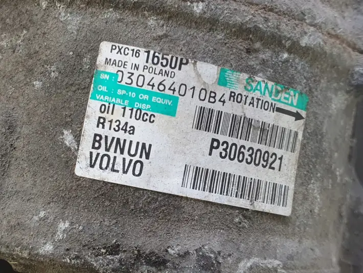 Volvo V70 III S80 II 2.4 D5 SPRĘŻARKA KLIMATYZACJI pompa P30630921