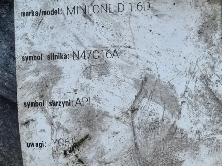 Mini Cooper R56 1.6 D SKRZYNIA BIEGÓW API 7610160-03 manualna