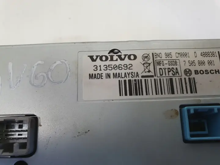 Volvo V40 II EKRAN NAWIGACJI Wyświetlacz monitor 31350692