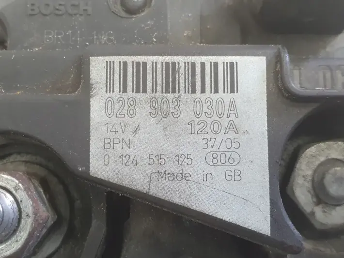 VW Sharan Alhambra Galaxy 1.9 TDI ALTERNATOR bosch 028903030A 120A