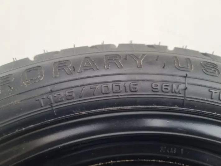 Yaris III KOŁO DOJAZDOWE DOJAZDÓWKA 125/70 R16 ET39 2160643