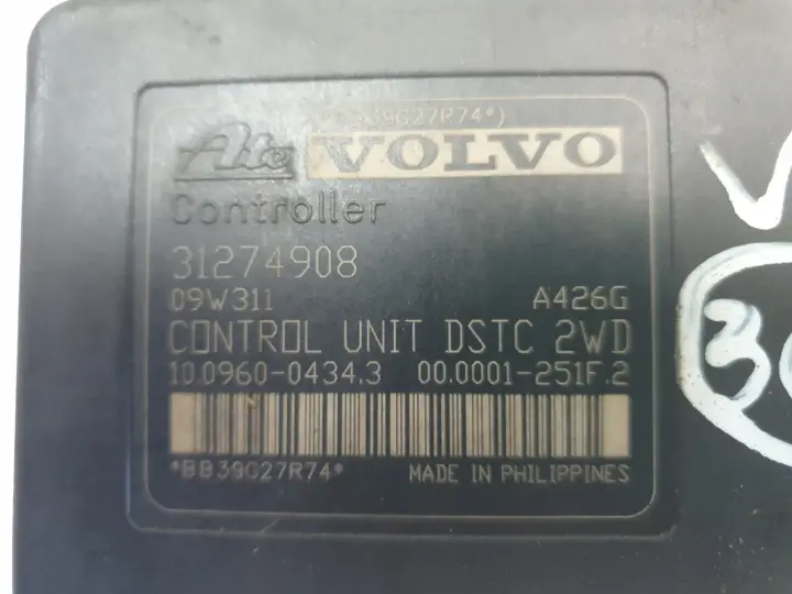 Volvo S40 II V50 POMPA ABS hamulcowa Sterownik 31274908 31274907