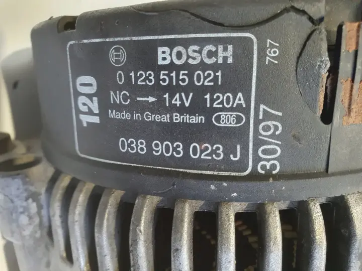 Audi A3 8L Golf IV 1.9 TDI ALTERNATOR 0123515021 038903023J 120A