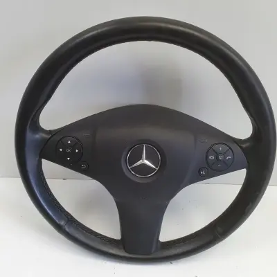 Mercedes W204 SKÓRZANA KIEROWNICA Multifunkcyjna multifunkcja skóra AirBag