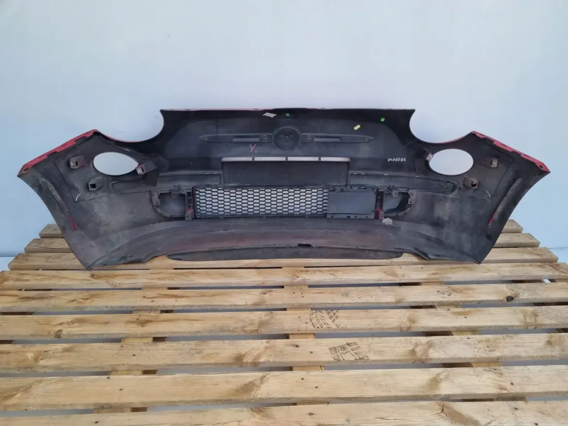 Fiat 500 KOMPLETNY PRZEDNI ZDERZAK przód CZWERWONY 111A 735426888
