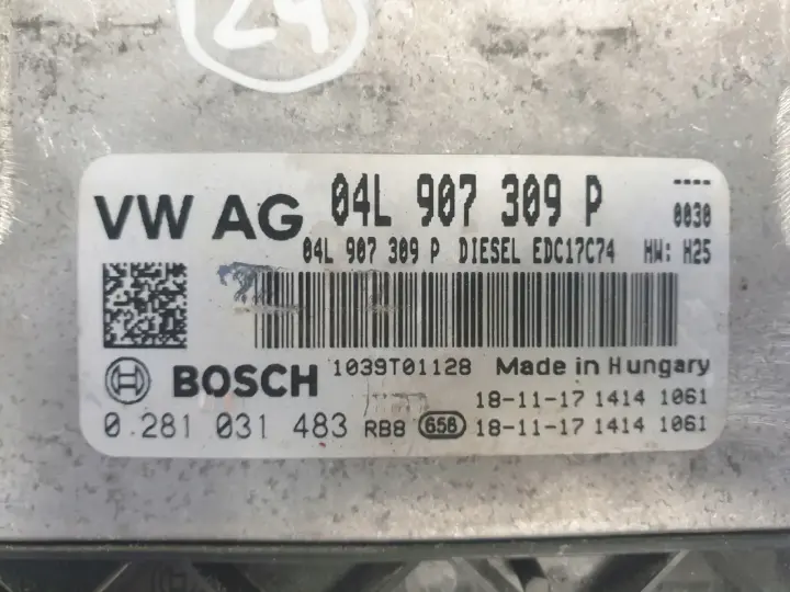 VW Passat B8 2.0 TDI STEROWNIK SILNIKA komputer 04L907309P 0281031483