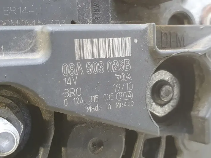 VW Touran 1.6 8V ALTERNATOR bosch 06A903026B 70A