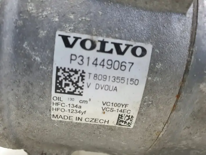 Volvo XC60 II 2.0 T5 SPRĘŻARKA KLIMATYZACJI pompa P31449067