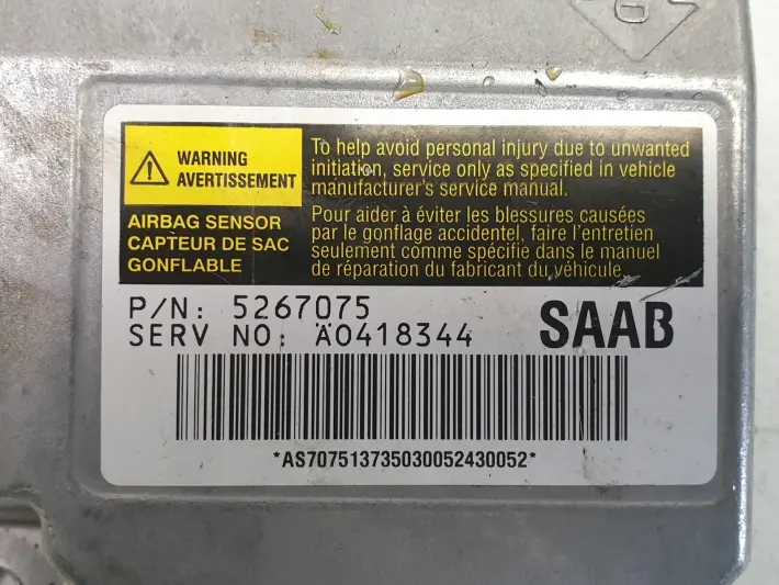 Saab 9-5 lift MODUŁ sensor AIRBAG PODUSZEK 5267075