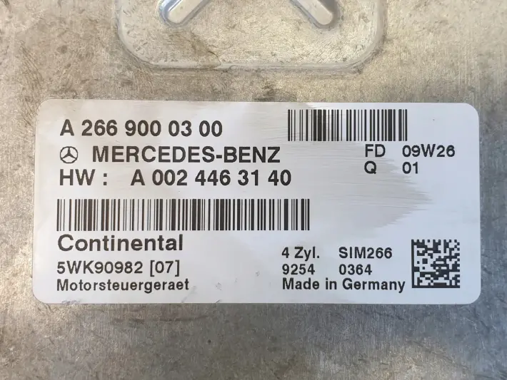 Mercedes W169 1.5 8V STEROWNIK SILNIKA A2669000300