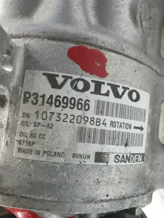 Volvo V40 II 1.5 T turbo SPRĘŻARKA KLIMATYZACJI P31469966