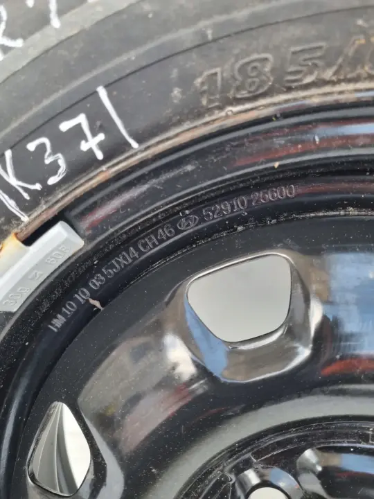 Fiat Doblo II KOŁO ZAPASOWE Zapas felga 185/60 R14 4x100 52910 25600