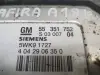 Opel Zafira A 1.8 16V STEROWNIK SILNIKA komputer 55351752