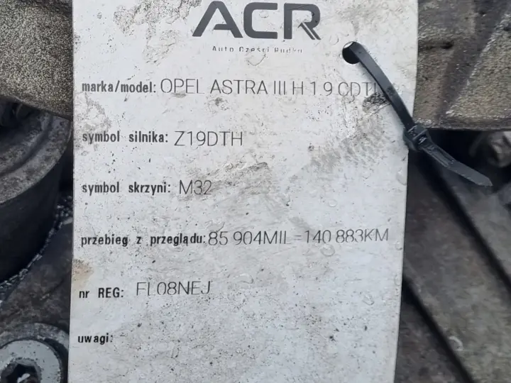 Opel Signum 1.9 CDTI SKRZYNIA BIEGÓW M32 manualna MANUAL