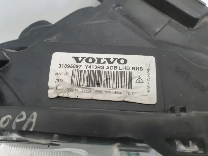 Volvo XC60 LIFT XENON SKRĘTNY PRZEDNIA LAMPA PRAWA prawy przód 31395897