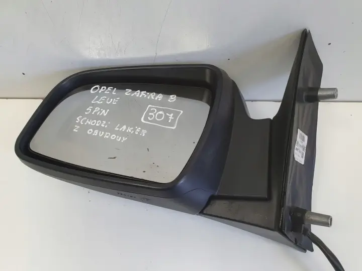 Opel Zafira B 05-14r LUSTERKO LEWE KIEROWCY 5 pin pinów
