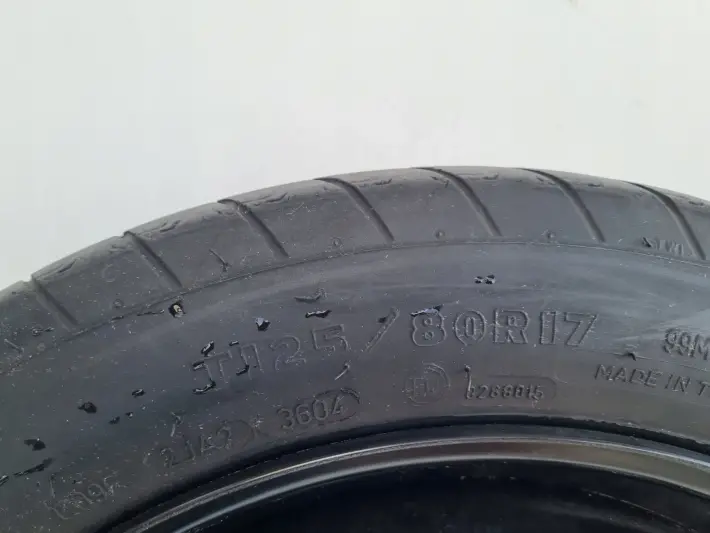 Audi A4 B6 B7 KOŁO DOJAZDOWE dojazdówka 125/80 R17 5x112 8E0601027C