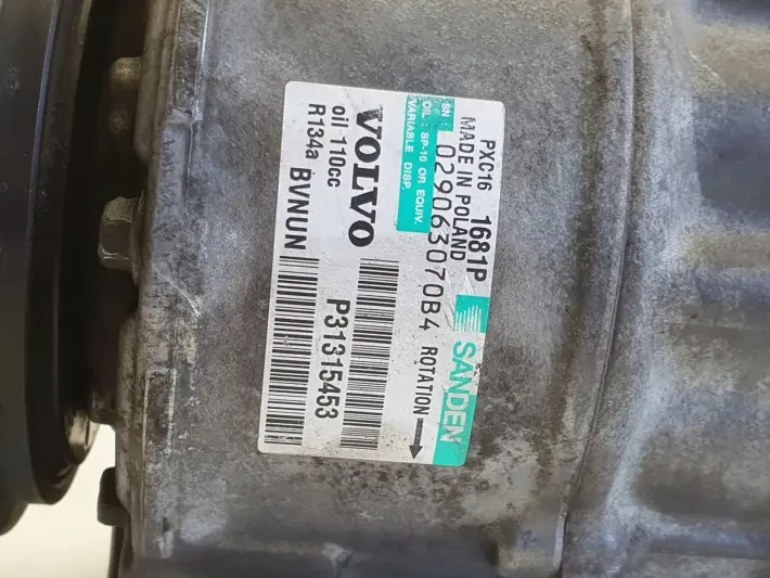 Volvo V70 III 2.0 D3 SPRĘŻARKA KLIMATYZACJI pompa P31315453