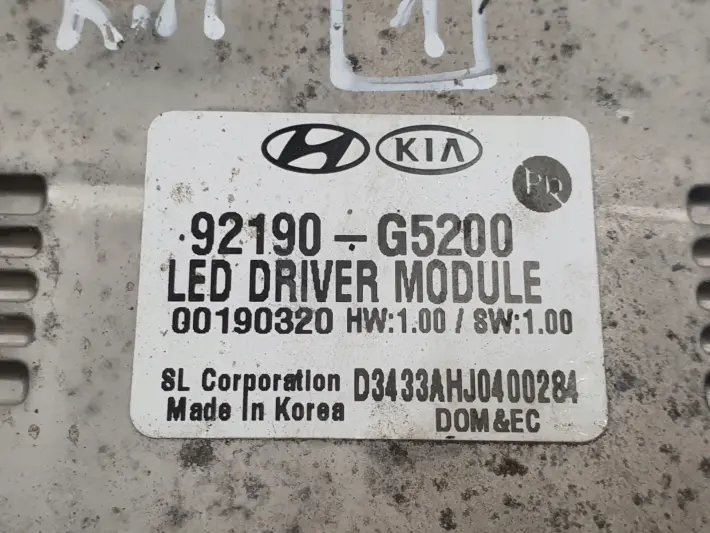 Kia Niro MODUŁ LED przetwornica 92190-G5200