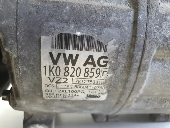 Audi A3 II 8P 1.6 8V SPRĘŻARKA KLIMATYZACJI 1K0820859D
