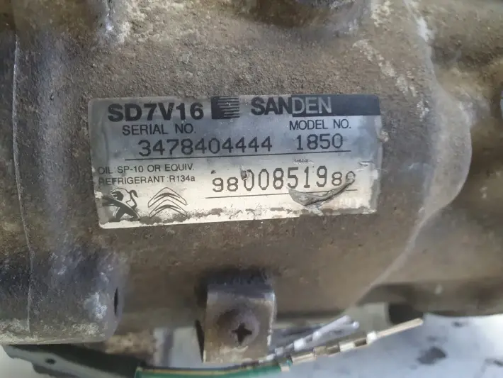 Citroen Jumpy II 1.6 HDI SPRĘŻARKA KLIMATYZACJI pompa 9800851980