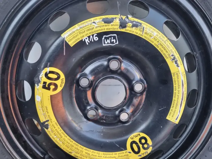 Audi Seat Vw Golf V KOŁO DOJAZDOWE dojazdówka 125/70 R16 1K0601027F 5x112