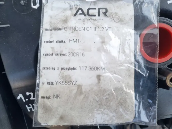 SILNIK PO PRZEGLĄDZIE Citroen C1 II 1.2 VTI 82KM nowy rozrząd HMT HM01