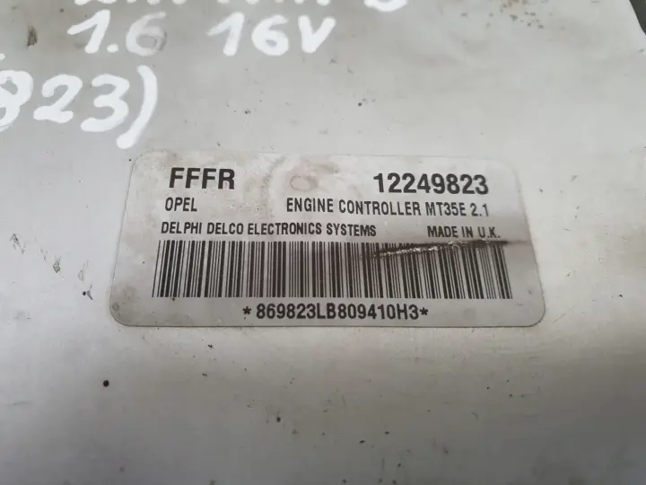 Opel Zafira B 1.6 16V STEROWNIK SILNIKA komputer 12249823 FFFR