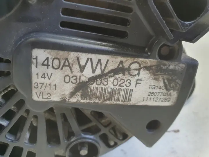 VW Golf VI 1.6 TDI ALTERNATOR valeo 03L903023F 140A