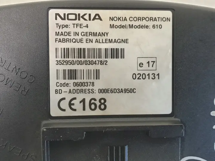 Space Star ZESTAW GŁOŚNOMÓWIĄCY Nokia TFE-4 610