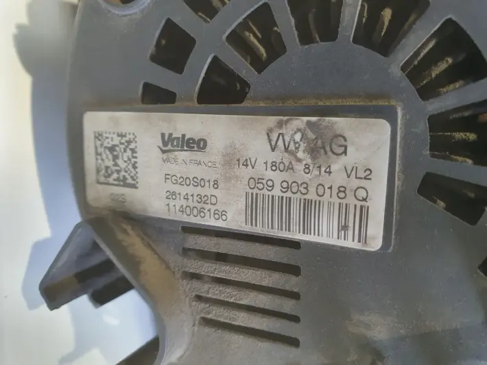 Audi A6 C7 3.0 TDI V6 ALTERNATOR valeo 059903018Q 180A