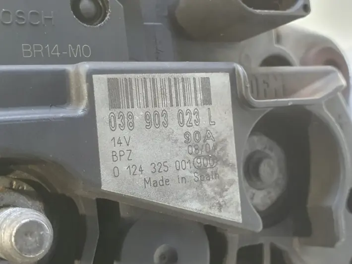 Audi A3 8L Golf IV 1.9 TDI ALTERNATOR bosch 0123515021 038903023L 90A
