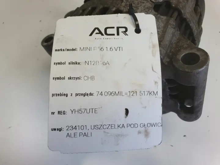 Mini Cooper R56 1.6 16V VTi ALTERNATOR 757565080 V757565080 CL15