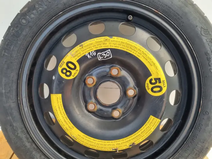 Audi Seat Vw Golf V KOŁO DOJAZDOWE dojazdówka 125/70 R16 1K0601027F 5x112