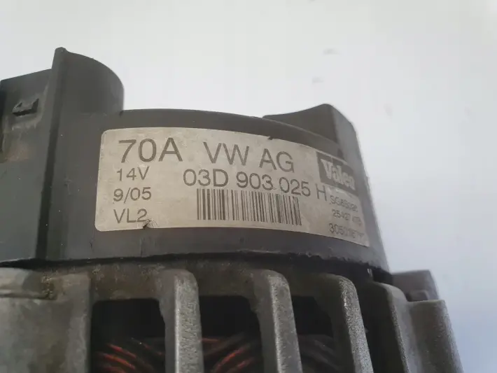 VW Polo IV Skoda Fabia II 1.2 6V ALTERNATOR valeo 03D903025H 70A