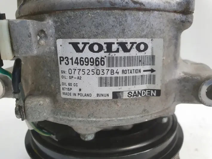 Volvo V40 II 1.5 T turbo SPRĘŻARKA KLIMATYZACJI P31469966